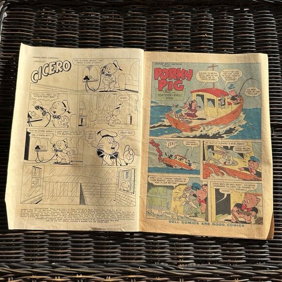 Porky Pig‎ No. 52 VG Dell Comics 1957 The Tortoise Shell King - Picture 3 of 8